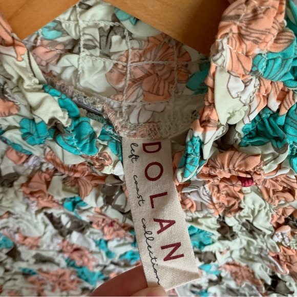 Anthropologie Dolan Stretchy Scrunch Floral Blouse Top NWT Size Small - Picture 3 of 7